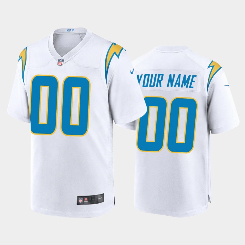 Men's Los Angeles Chargers ACTIVE PLAYER Custom New White Vapor Untouchable Limited Stitched NFL Jersey